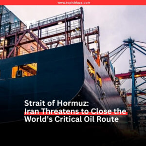Strait of Hormuz: Iran Threatens to Close the World’s Most Critical Oil Chokepoint