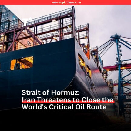 Strait of Hormuz: Iran Threatens to Close the World’s Most Critical Oil Chokepoint