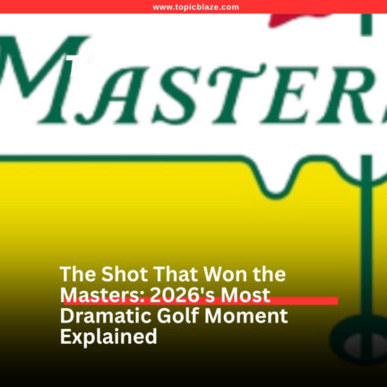 The Shot That Won the Masters: 2026’s Most Dramatic Golf Moment Explained