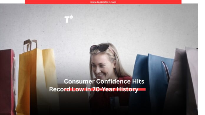 Consumer shopping bags economic anxiety record low sentiment 2026