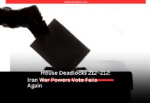 Iran War Powers Fails 212–212: Is Trump’s Undeclared War Constitutional? US Congress ballot vote War Powers Resolution Iran deadlock 2026