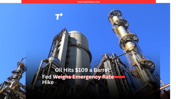 Oil refinery industrial crude oil prices surge Fed rate hike 2026
