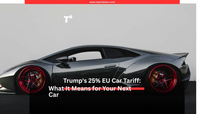 European sports car representing Trump 25% EU car tariff 2026